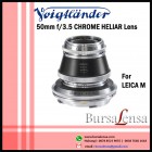 Voigtlander 50mm f/3.5 CHROME HELIAR VM for Leica M