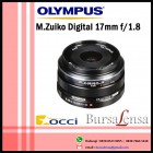Olympus M.Zuiko Digital 17mm f/1.8 Lens (Black)
