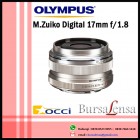 Olympus M.Zuiko Digital 17mm f/1.8 Lens (Silver)