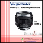 Voigtlander 50mm f/1.2 Nokton Aspherical VM for Leica M