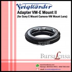 Voigtlander Adapter VM-E Mount II (Sony Emount Camera-VM Mount Lens)