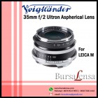 Voigtlander 35mm F/2 Ultron VL (Vintage Line) VM for Leica M