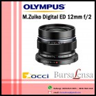 Olympus M.Zuiko Digital ED 12mm f/2 Lens (Black)